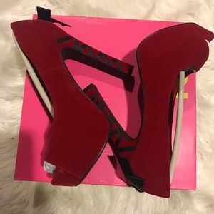 Velvet Red Heels
